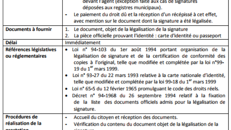 PRESTATIONS RELATIVES AUX AFFAIRES ADMINISTRATIVES