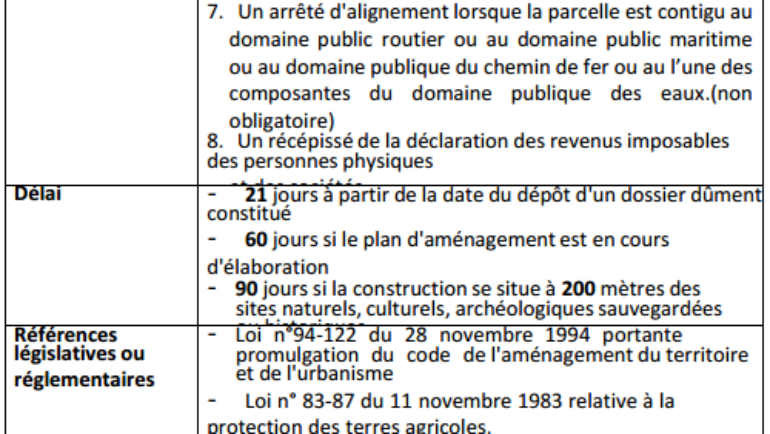Prestation administratif et urbaine
