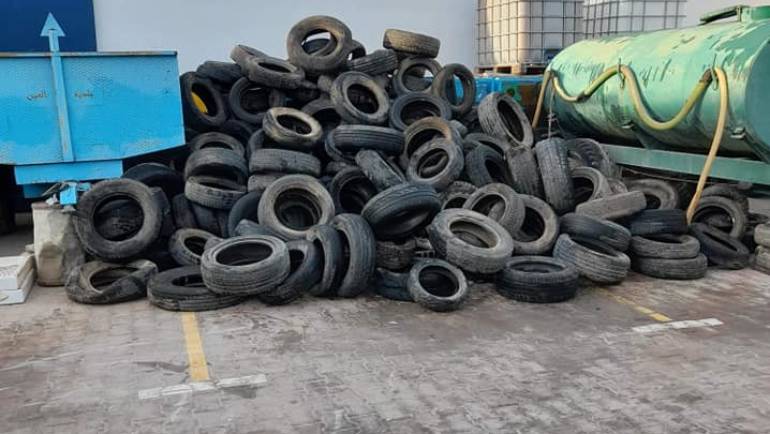 اشعار من مدير الامن بالعين بوجود كمية كبيرة من العجلات