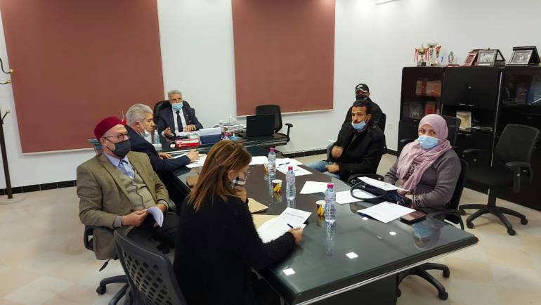 اجتماع لجنة الشؤون الإدارية وتنمية الموارد  الثلاثاء 2021/02/9.